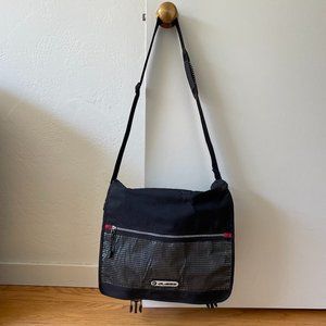 Guess black messenger bag